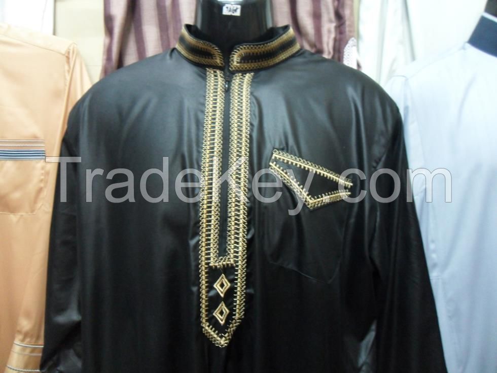High Quality Arabian thobe , muslim men robe Ready goods in factory