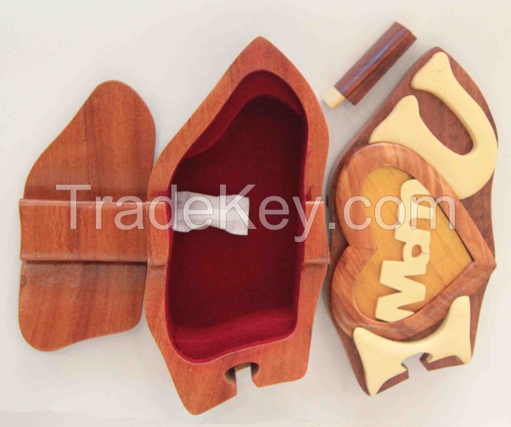 Wooden Jewelry puzzle box