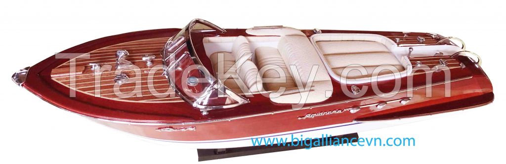 Riva Aquarama 60cm wooden ship model - Home decor