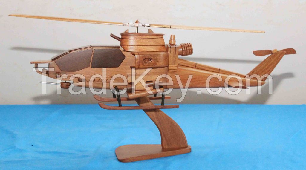 Wooden Helicopter of many models - Home decor