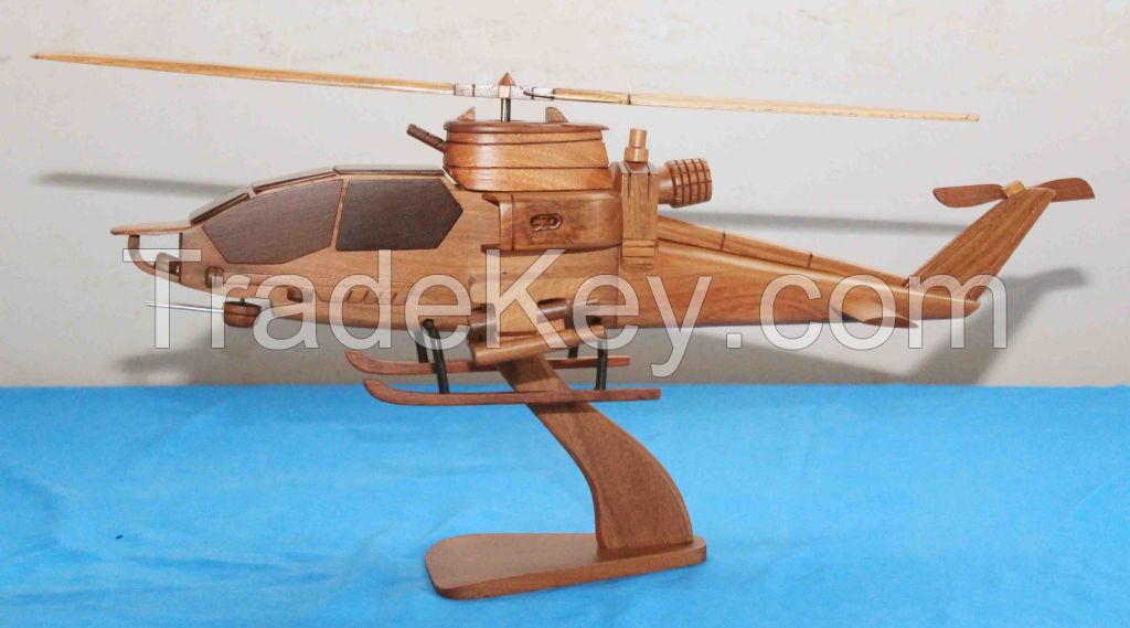 Wooden Helicopter of many models