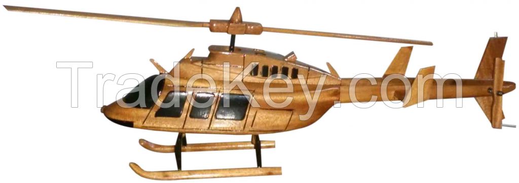 Wooden Helicopter of many models - Home decor