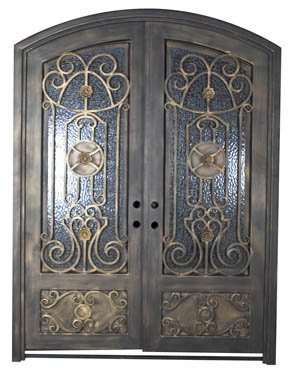 custome hand forged wrought iron doors