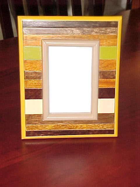 wood panted photo fram
