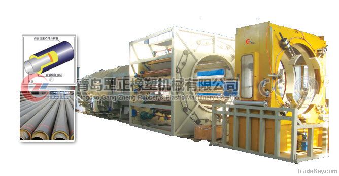 SJBG Series HDPE insulation, protection pipe production line (vacuum m