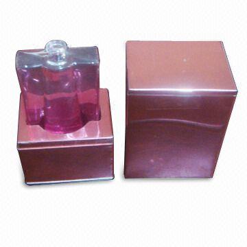 Perfume Tin Box in Rectangle Shaped, Measures 8 x 6.5 x 17.2cm