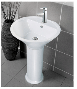 pedestal with basin