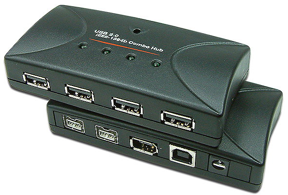 USB 2.0 & IEEE-1394a/b External Combo Hub# FUC-34H