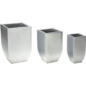 Stainless Steel Cube Planter(three piece suit)