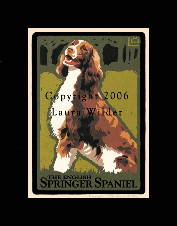 English Springer Spaniel Giclee Print