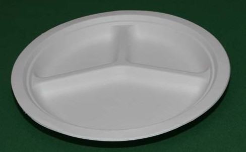 Three biodegradable Plate