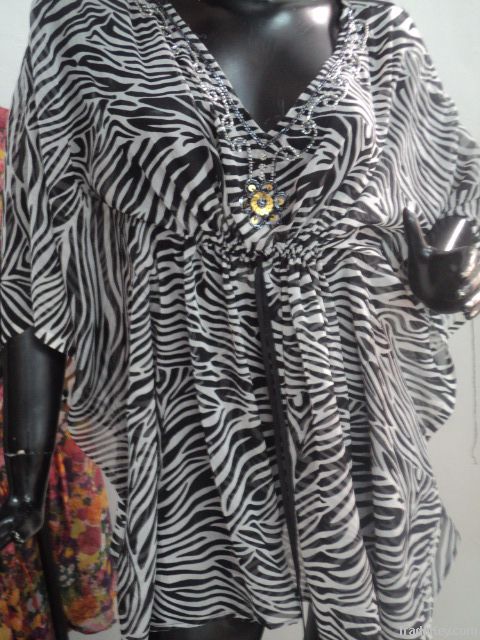 printed chiffon kaftans for womens