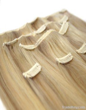 human hair clip in hair extension