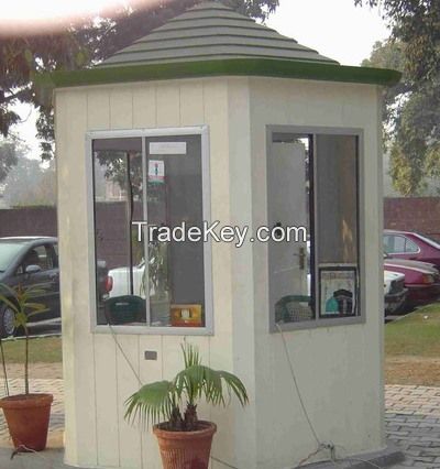 Prefabricated FRP/ GRP Portable Office Cabin, security post, toll booth