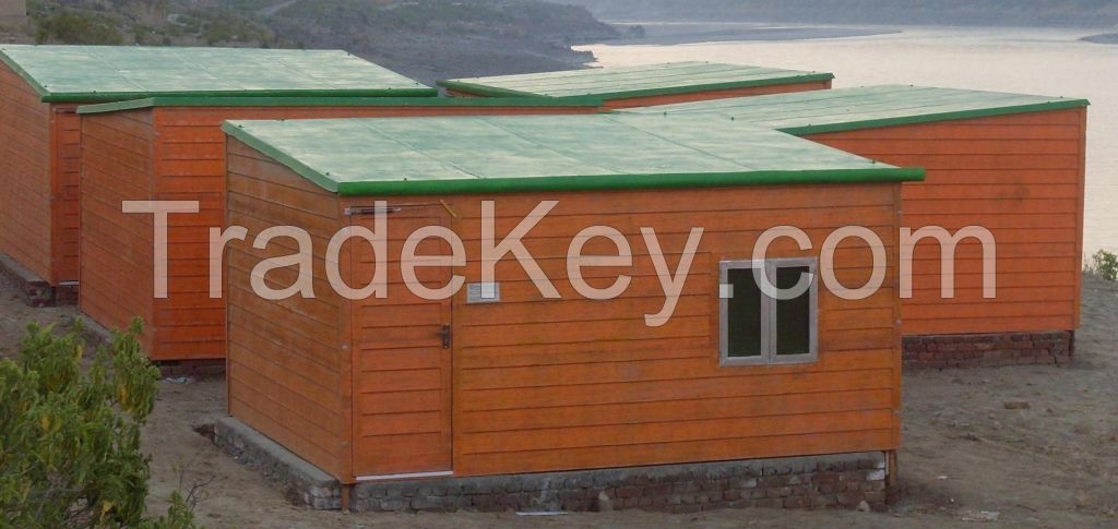 Prefabricated FRP/ GRP Portable Office Cabin, security post, toll booth