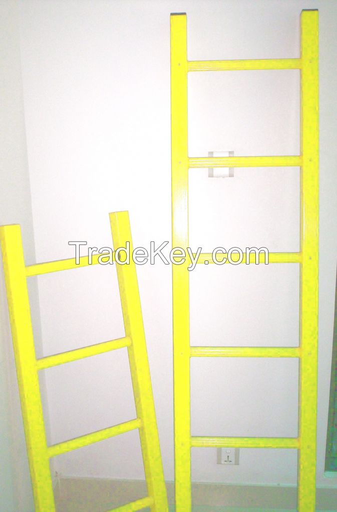 Fiberglass ladders and scaffoldings