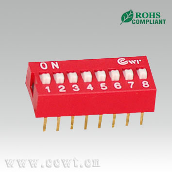 8 position slide type DIP switch