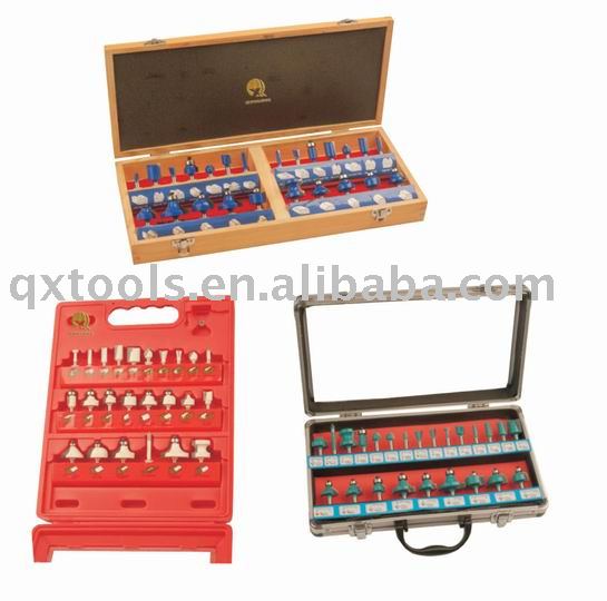 24pcs router bit set woodworking tools