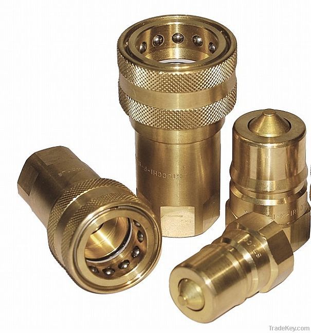 DOUBLE SHUT-OFF COUPLING SWITH HARDEND STEEL POPPETS