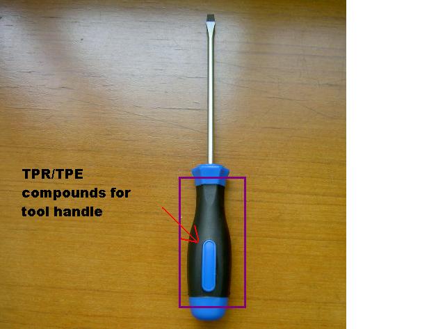 TPR/TPE compounds for tool handle