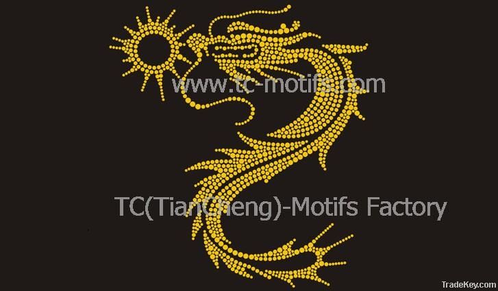 Hot Fix Motif Dragon Design