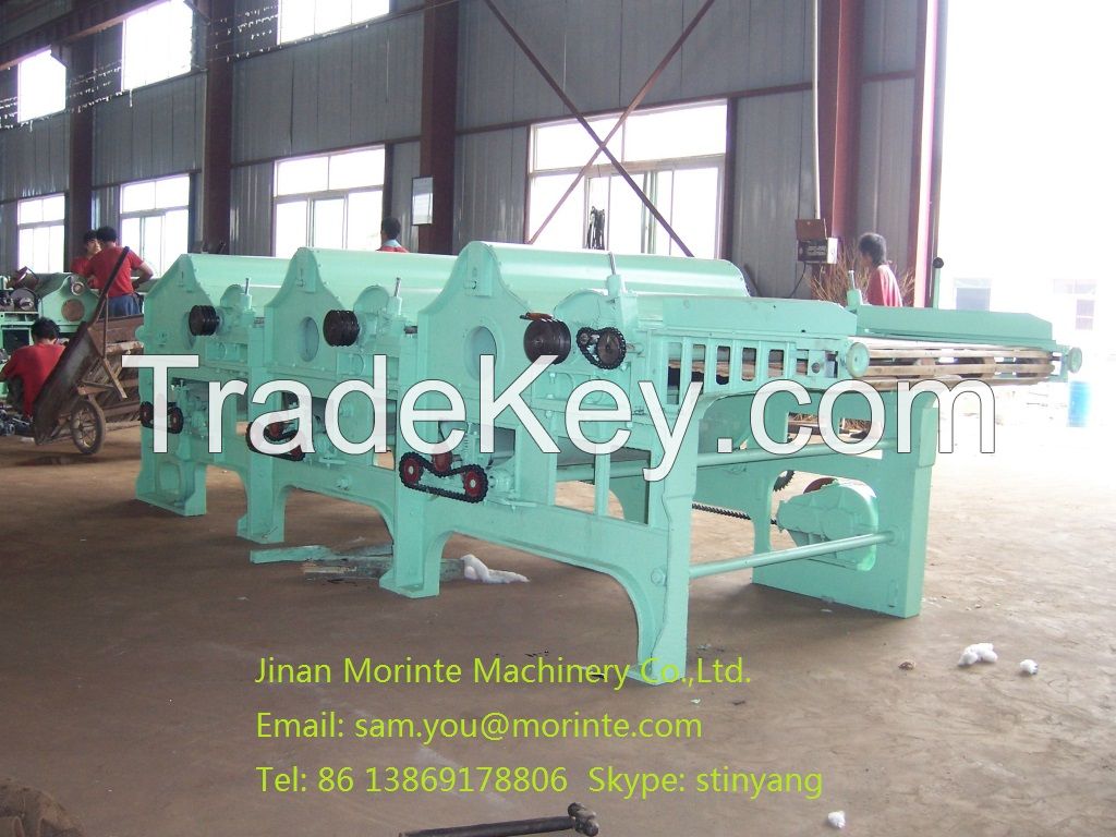 Cotton waste recycling machine