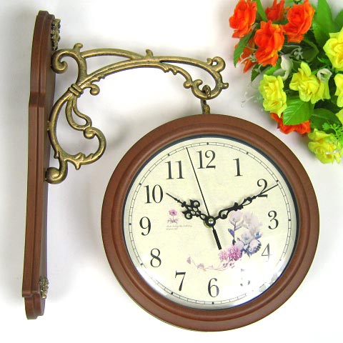 garden  outdoor  Quartz  Antique  wall clock