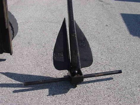 TWO STEEL MARINE FLUKED ANCHORES USN 47" 150 LBS AWSOME
