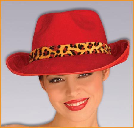 Halloween Costume Hats Fedora Hat Red Velvet