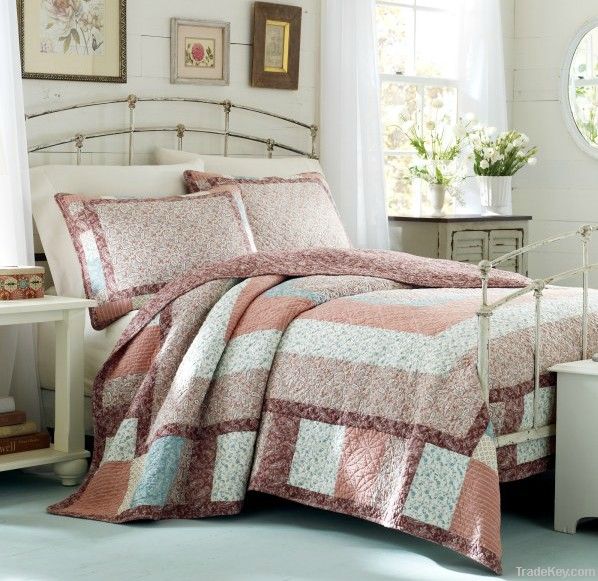 embroidery printed patchwork duvet