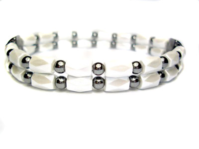 Double String Magnetic Hematite Bracelet