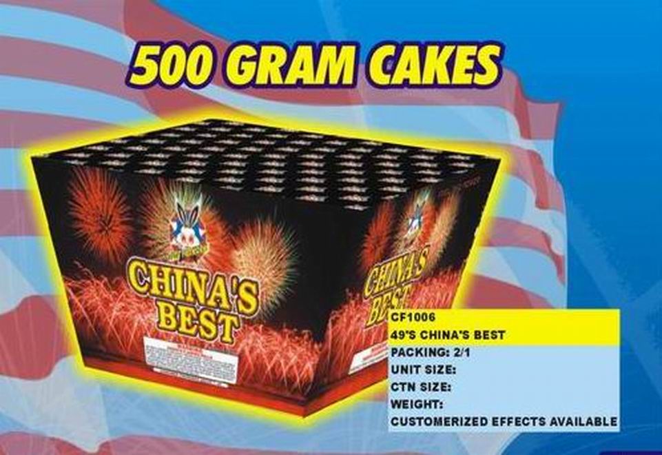 500 Gram cake fireworks