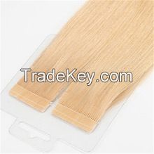 20 inch remy hair blond color tape in hair extenison