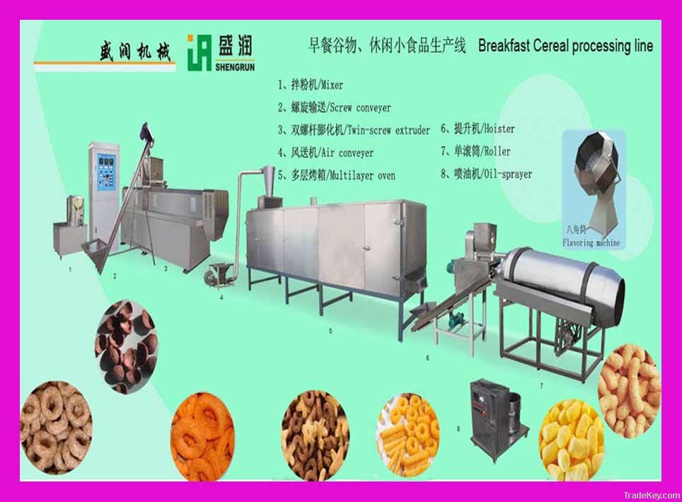 snacks food processing line