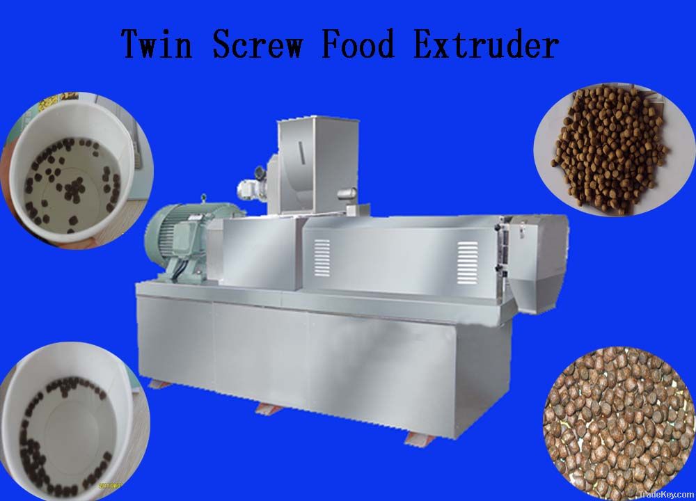 Floating fish food extruder machine