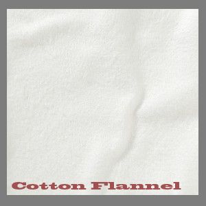 White cotton flannel cloth, brushed cotton fabric