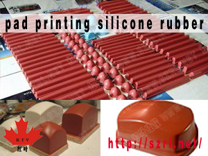 Silicone rubber for pad printing