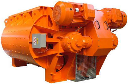 Twin Shaft Concrete Mixer