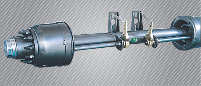 Low-loader trailer axle