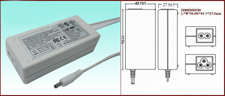 24W 12V2A desktop ac/dc power adapter with UL ,PSE,CE,GS,SAA,C-TICK certificate