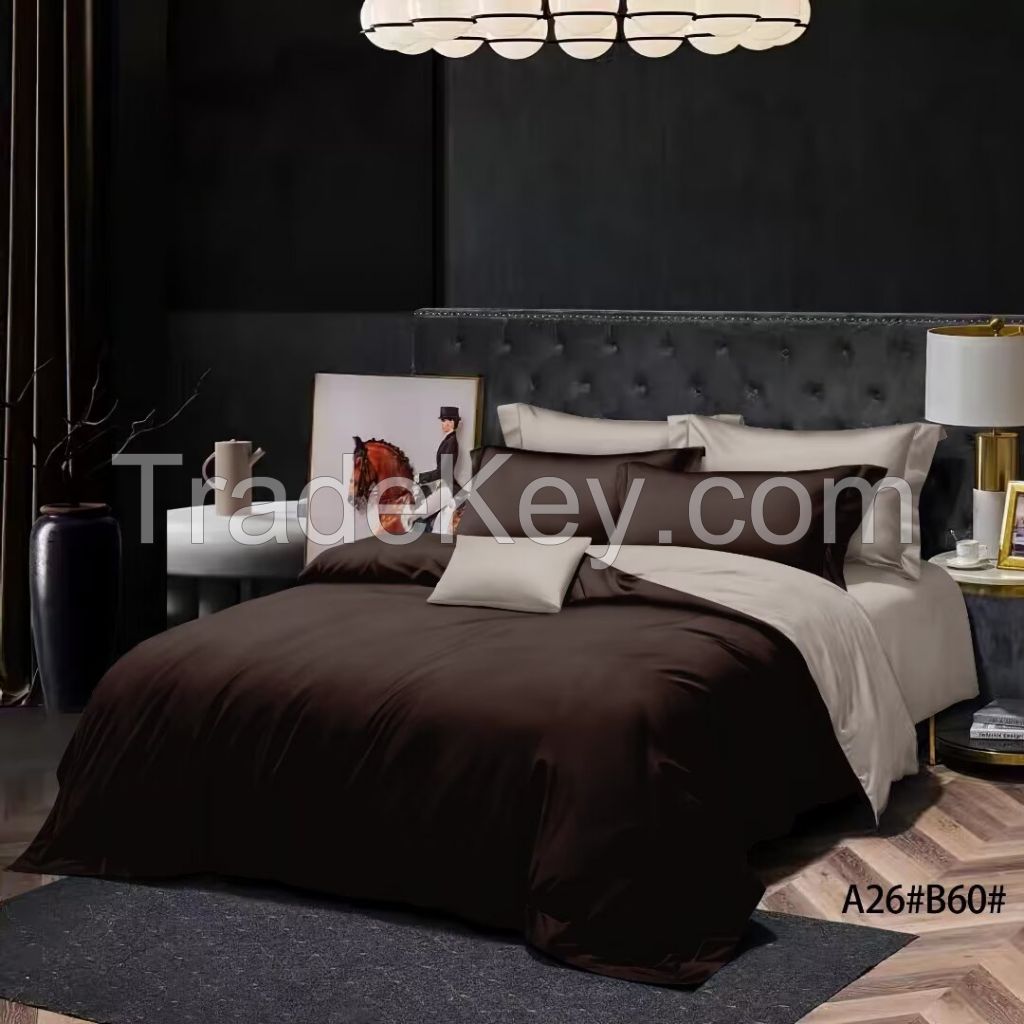 100% polyester double-sided different color bedding set bed set