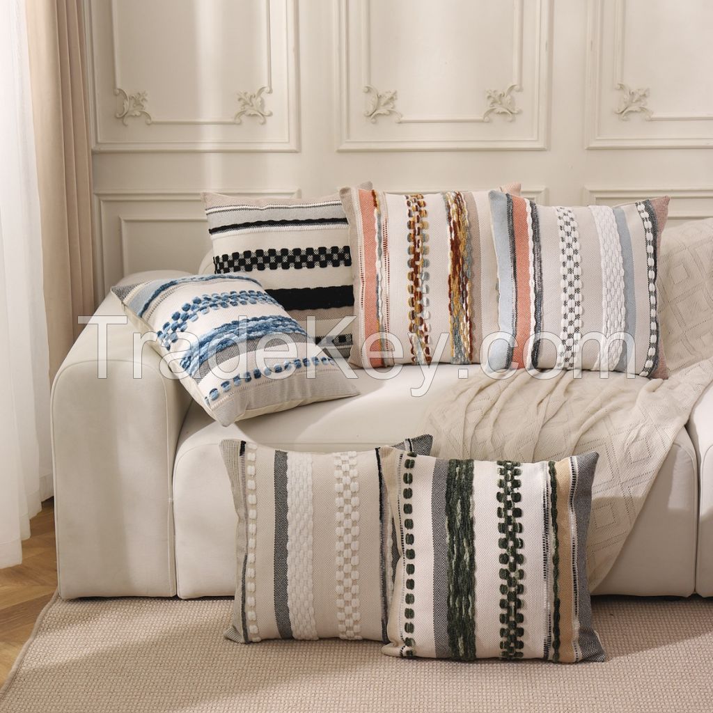 Hot Sale New Arrival Boho Style Chenille Cushion Cover for Sofa Couch Home