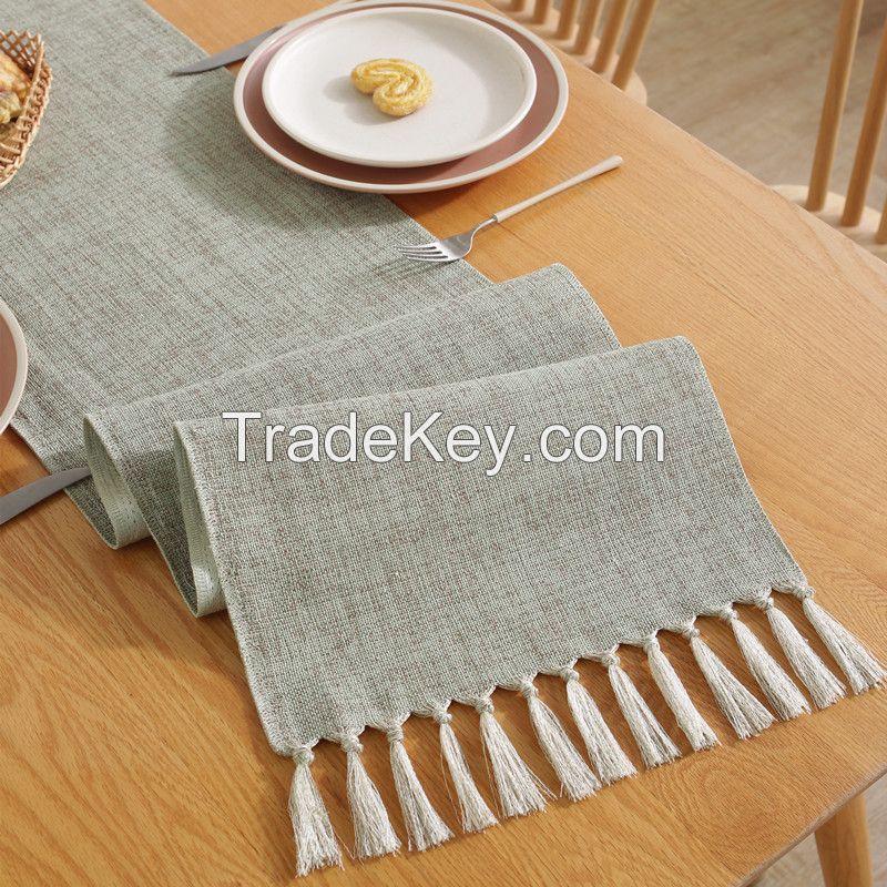 Seasonal Fall Washable Kitchen Dining Table Decoration for Home Party Decor Farmhouse Boho Table Runner