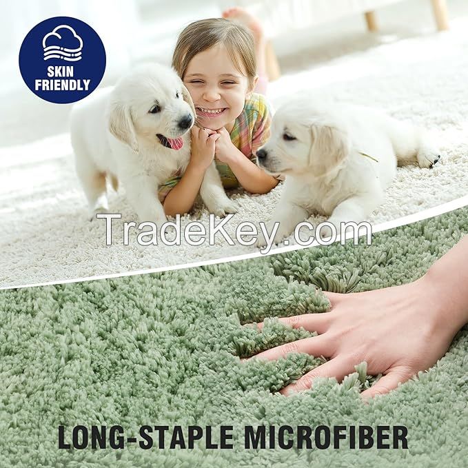 Super Soft Shaggy Bathroom Rugs, Absorbent Thick Non Slip Microfiber Bath Rugs, Quick Dry Machine Washable Bath Mat