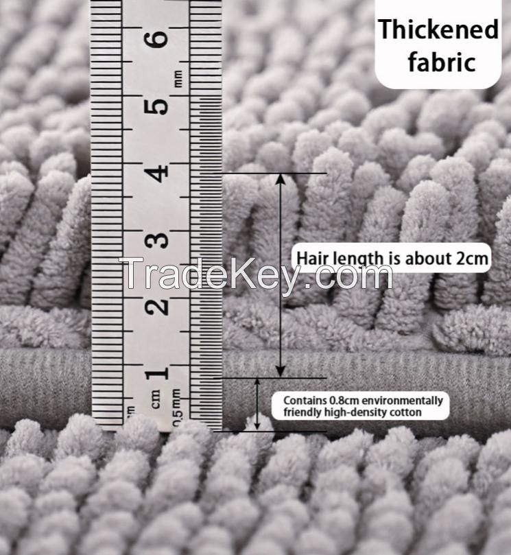 Bathroom Rugs Thick Chenille Bath Mats Absorbent and Washable Bath Rug Non-Slip Plush and Soft Rugs for Bathroom Shower mat
