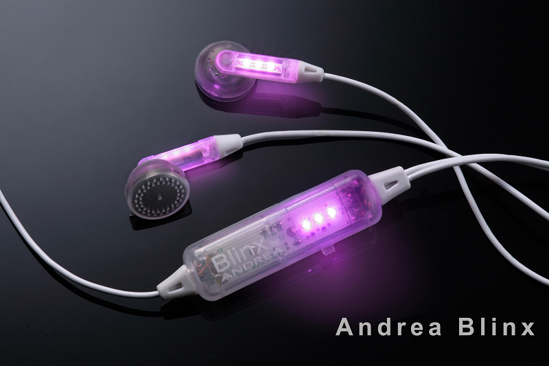 blinx LED flashing earphone(pink)