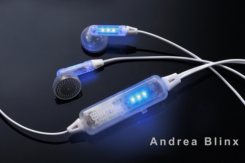 blinx LED flashing earphone(blue)