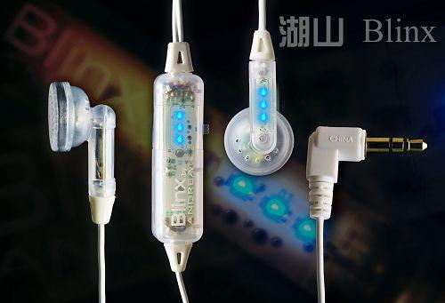 blinx LED flashing earphone