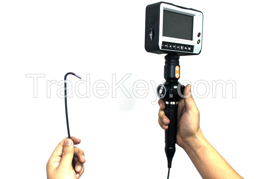 2.8MM 4WAYS ARTICULATION VIDEO BORESCOPE 360DEGREE ROTATION INDUSTRIAL ENDOSCOPE INSPECTION CAMERA
