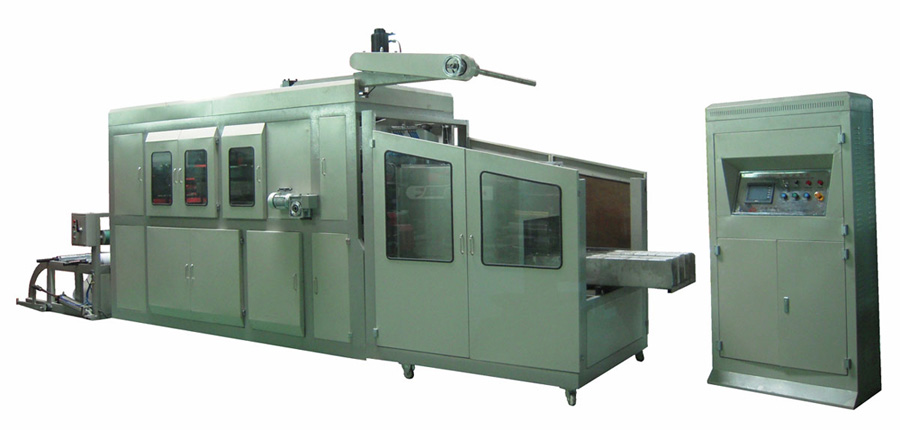 Full-automatic Rectangle Container Thermoforming &amp; Stacking Machine